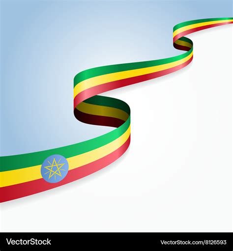 Ethiopian flag background Royalty Free Vector Image