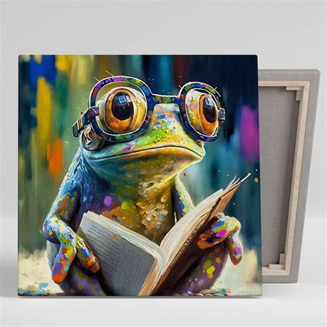 Bright and Colorful Frog Wall Art Nursery Decor wall Art - Etsy