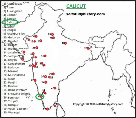 INDIAN HISTORY THROUGH MAP- PART-C – SELF STUDY HISTORY