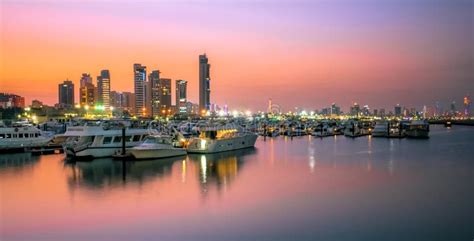 Harbor Sunset in Kuwait editorial photo. Image of ocean - 99340531