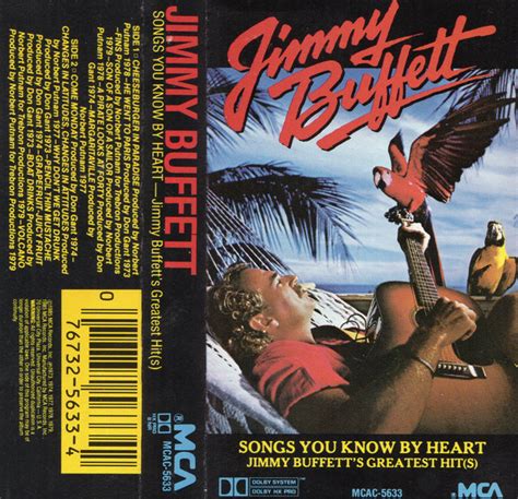 Jimmy Buffett – Songs You Know By Heart - Jimmy Buffett's Greatest Hit ...