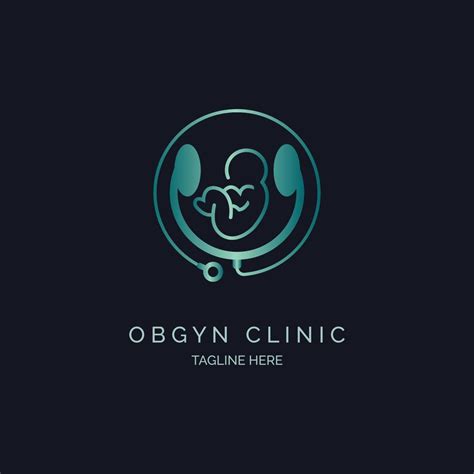 OBGYN obstetrics and gynecology clinic logo template design for brand or company and other ...