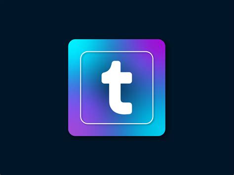 Tumblr app icon by Pedro Tavares on Dribbble