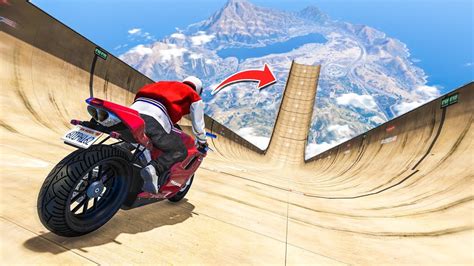 EPIC MEGA RAMP STUNT CHALLENGE! - (GTA 5 Stunts & Fails) - YouTube