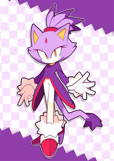 Blaze The Cat | Sonic, Sonic fan characters, Hedgehog art