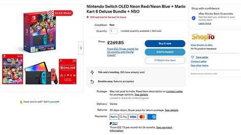 Nintendo Switch OLED with Mario Kart 8 Deluxe drops below £300 for ...