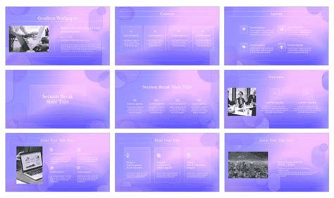 Gradient Wallpaper Free Google Slides and PowerPoint Template