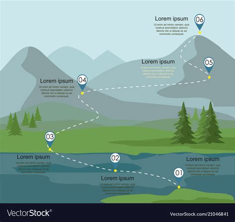 Layers mountain landscape with fir forest Vector Image