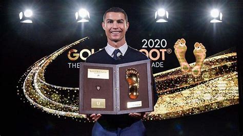 Cristiano Ronaldo Receives Golden Foot Award