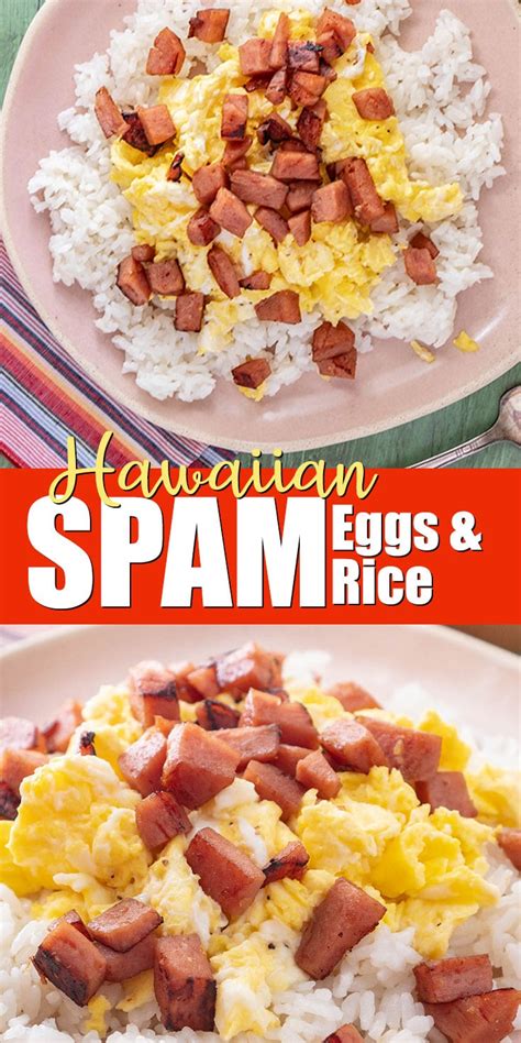 SPAM Eggs and Rice Recipe from Hawaii - Eating Richly