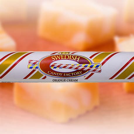 Orange Cream Polkagris | Swedish Candy