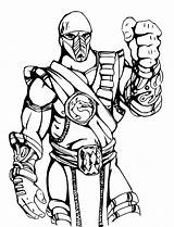 Mortal Kombat Coloring Pages Raiden sketch template