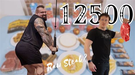 I Tried Eddie Hall's Strongman Diet For A Day | 12,500 Calories - YouTube