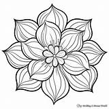 Mandala Flower Coloring Pages  Free & Printable sketch template