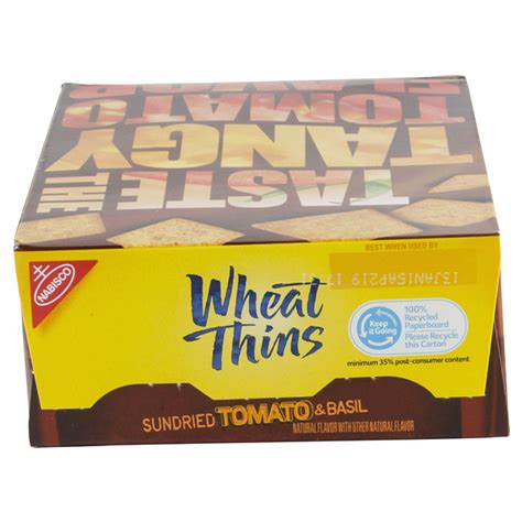 Nabisco Wheat Thins Sun Dried Tomato 9oz Wheat & Grain Crackers ...