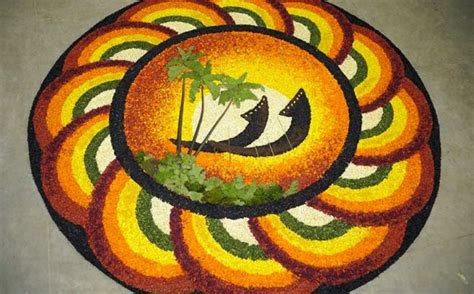 200 Heart Winning Onam Pookalam Designs Pdf Book with Flowers Dots Outline Rangoli Free Download ...