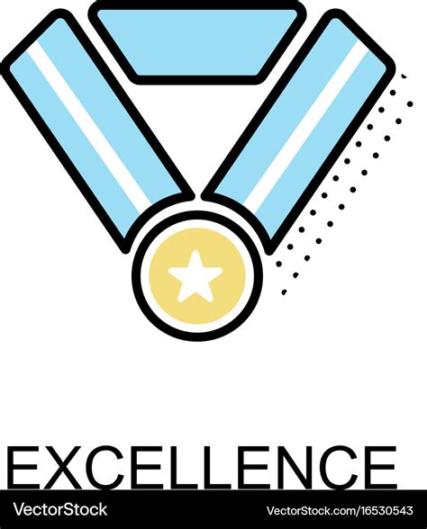 Excellence graphic icon Royalty Free Vector Image