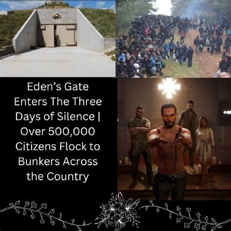 Eden’s Gate Enters The Three Days of Silence | Over 500,000 Citizens Flock to Bunkers Across the ...