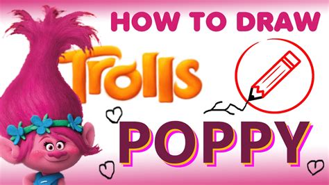 How to DRAW: Trolls - Poppy - YouTube