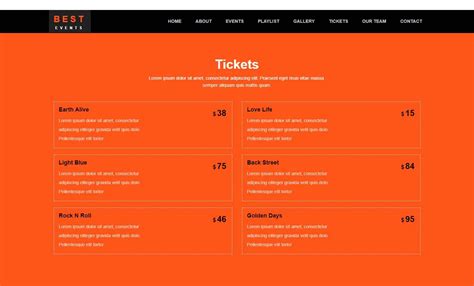 Best Event: An HTML5 Event Management Website Template | Best Free HTML/CSS Templates