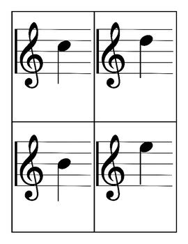 Treble Clef Flashcards by Kevin Endres | TPT