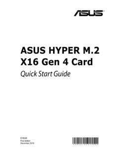 ASUS HYPER M.2 X16 Gen 4 Card / asus-hyper-m-2-x16-gen-4-card.pdf / PDF4PRO