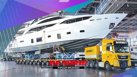 How are the giant ships transported from the factory? Incredible giant transport (Video).