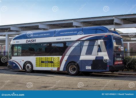 Dash LA bus editorial stock photo. Image of angeles - 163149463