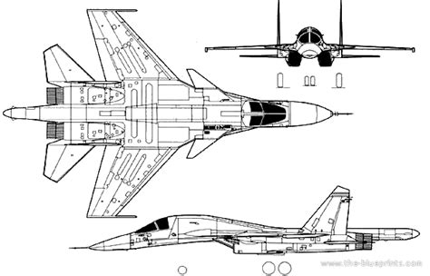 Sukhoi Su 34 Blueprints
