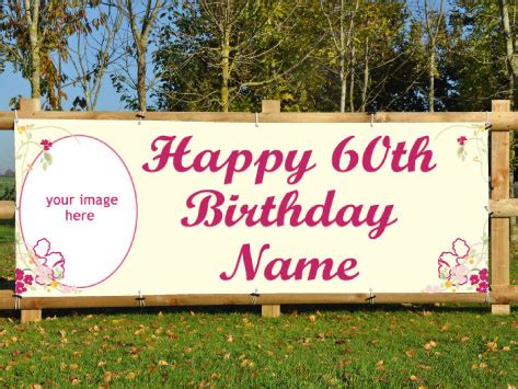 Happy 60th Birthday Banner, Personalised 60th Banners | HFE Signs