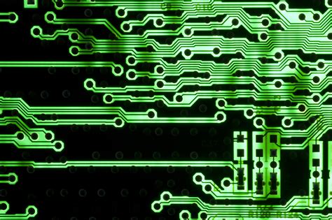 Printed electronics circuit board with green | Free backgrounds and ...