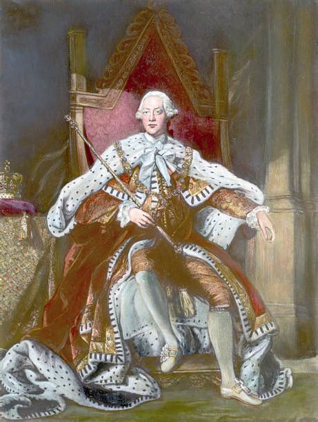 Portrait of George III, King of Great Britain and Ireland Enthroned ...