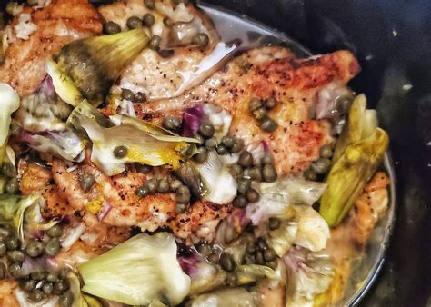 Slow Cooker Chicken Piccata - The Melrose Family