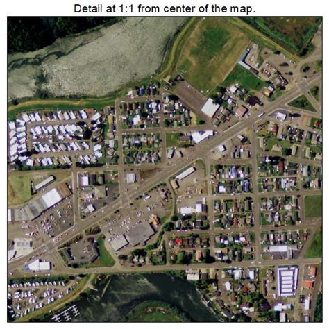 Aerial Photography Map of Reedsport, OR Oregon