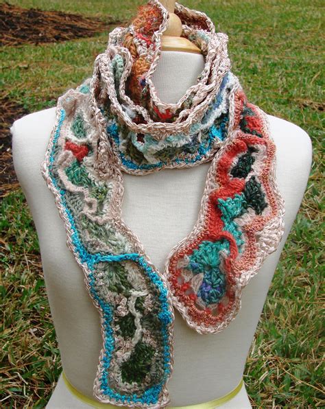 Freestyle crocheted scarf Crochet Scarves, Crocheted Scarf, Crochet Hats, Love Crochet, Crochet ...