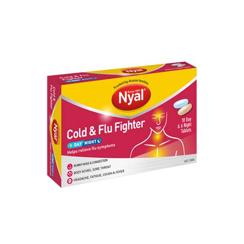 Nyal Cold & Flu Fighter Day & Night 24 Tablets - NYAL