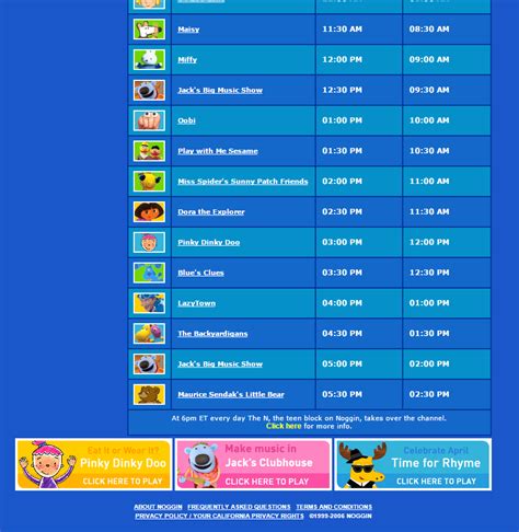 Image - Noggin.com Schedule Backyardigans.png - The Backyardigans Wiki