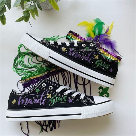 Mardi Gras Sneakers /mardi Gras Shoes - Etsy