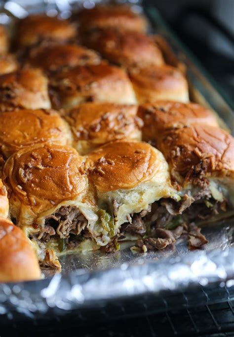 Philly Cheesesteak Sliders | Cookies And Cups