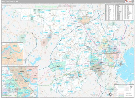 Middlesex County, MA Maps