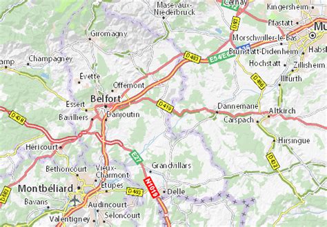 Kaart MICHELIN Cunelières - plattegrond Cunelières - ViaMichelin