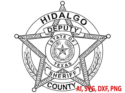 Sheriff Badge, Texas State Hidalgo County Sheriff Badge, Logo, Seal ...