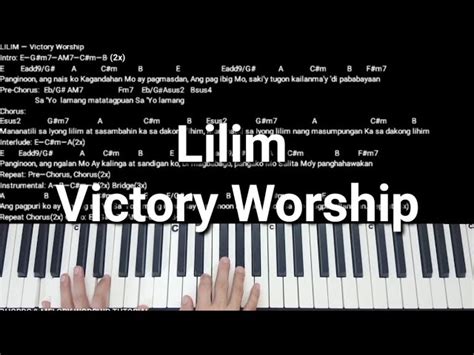 Lilim by Victory Worship Piano Chords and Melody Chords - Chordify