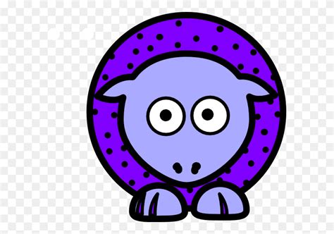 Purple Clipart Sheep - Robe Clipart - FlyClipart