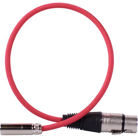 BLACKHAWK Mini-XLR to XLR Cable (16", Red) BHCABLE-MINIXLR-16-R