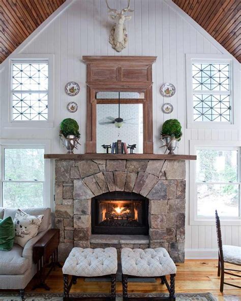 The Most Beautiful Mountain Lodge Fireplaces - Cottage Journal ...