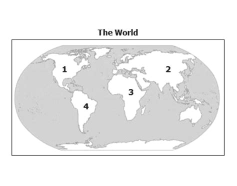 Continents of the World Map Quiz