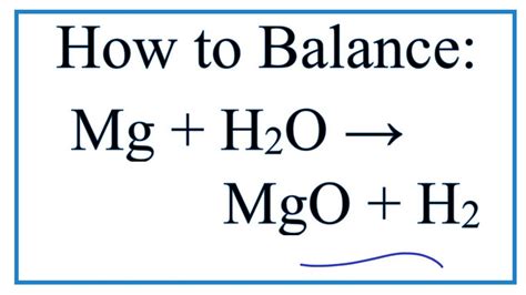 Balanced Chemical Equation For Synthesis Of Magnesium Oxide - Tessshebaylo