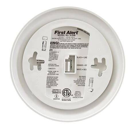 First Alert 9120B Hardwired Smoke Alarm with Battery Backup