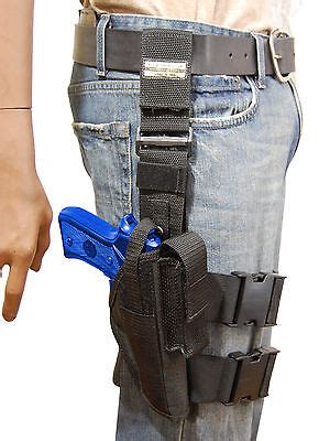 NEW Barsony Tactical Leg Holster w/Mag Pouch Browning Colt Full Size 9mm 40 45 | eBay